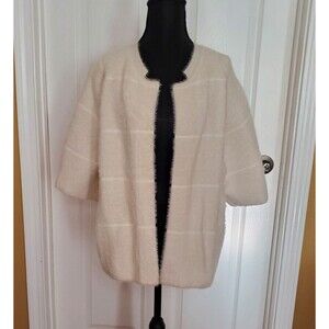 Joh Apparel Serenity Knitted Brushed Cream Oversized Cardigan